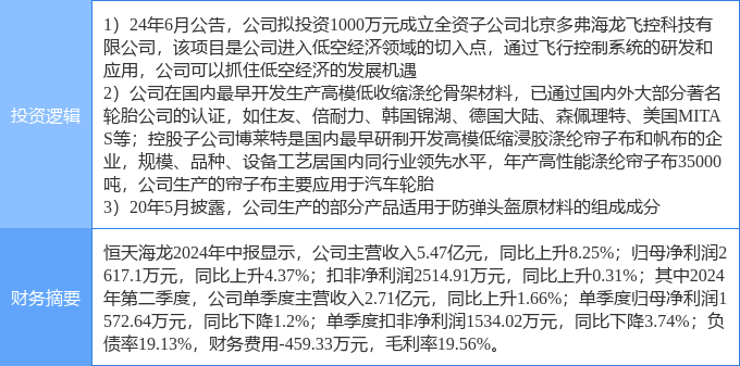 揭秘低空经济背后的投资机遇与挑战，恒天海龙涨停引领市场震荡回升之路